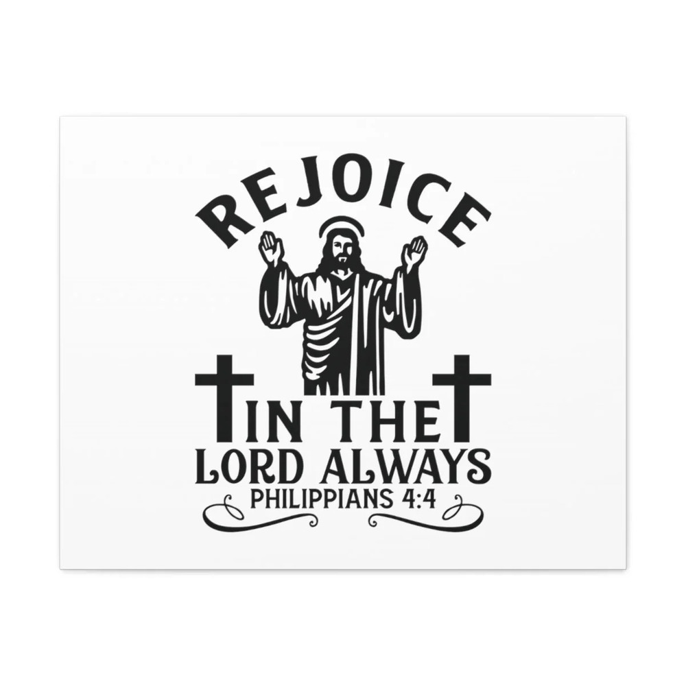 Scripture Walls In The Lord Philippians 4:4 Jesus Bible Verse Canvas Christian